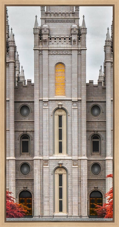 Salt Lake City Temple Autumn's Glory Gallery Wrap