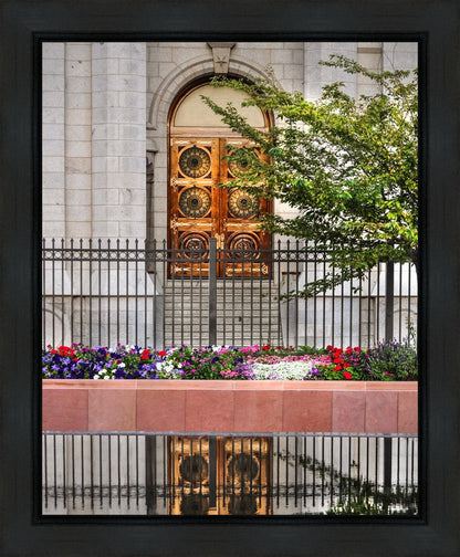 Salt Lake City Temple Doors Eternal Gallery Wrap