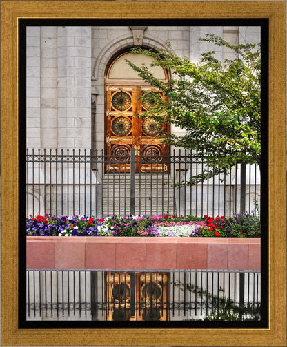 Salt Lake City Temple Doors Eternal Gallery Wrap