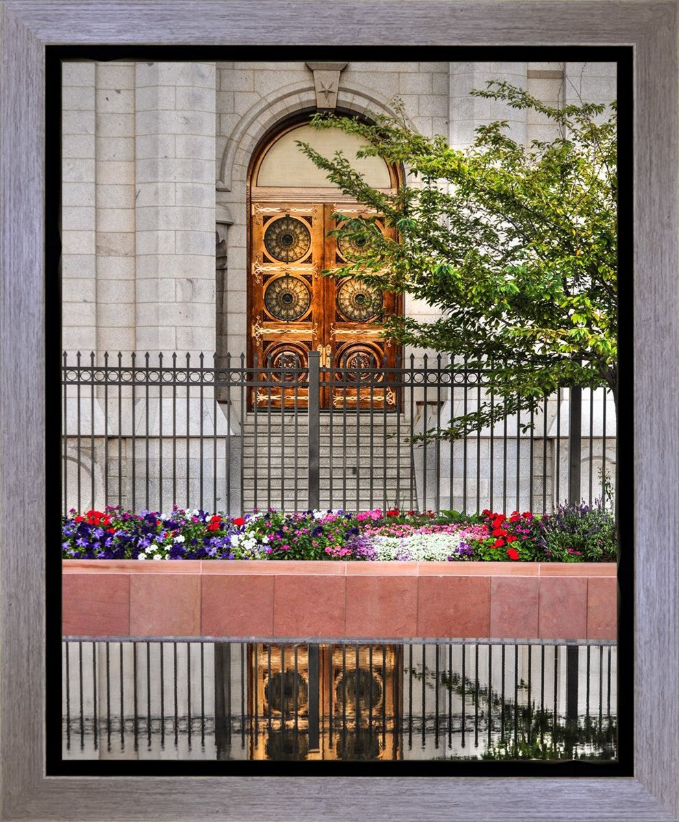 Salt Lake City Temple Doors Eternal Gallery Wrap