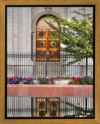 Salt Lake City Temple Doors Eternal Gallery Wrap