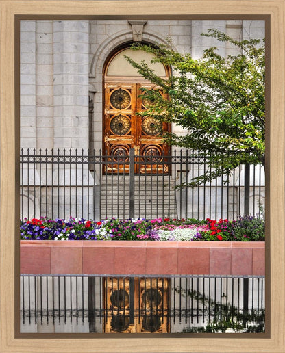 Salt Lake City Temple Doors Eternal Gallery Wrap