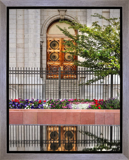 Salt Lake City Temple Doors Eternal Gallery Wrap