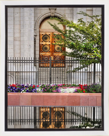 Salt Lake City Temple Doors Eternal Gallery Wrap