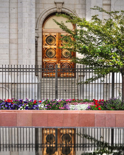 Salt Lake City Temple Doors Eternal Gallery Wrap