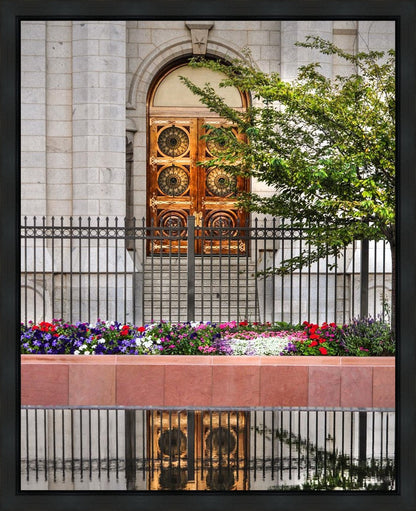 Salt Lake City Temple Doors Eternal Gallery Wrap