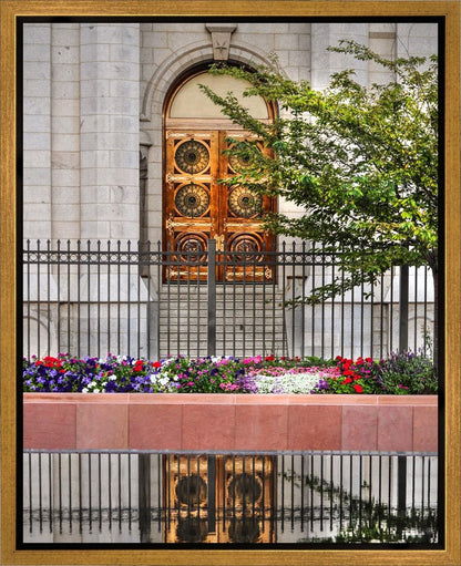 Salt Lake City Temple Doors Eternal Gallery Wrap