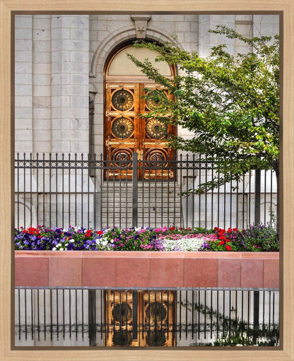 Salt Lake City Temple Doors Eternal Gallery Wrap
