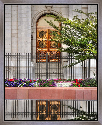 Salt Lake City Temple Doors Eternal Gallery Wrap