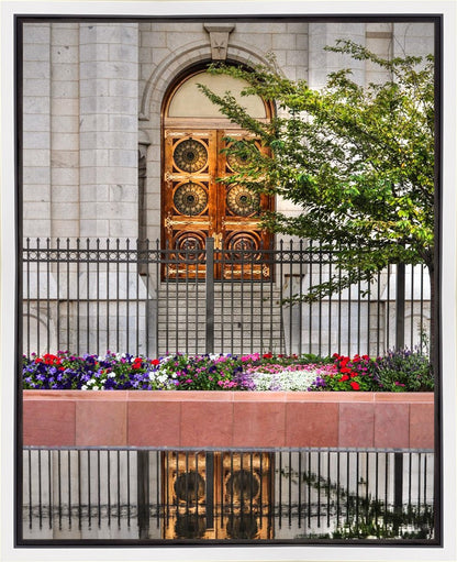 Salt Lake City Temple Doors Eternal Gallery Wrap