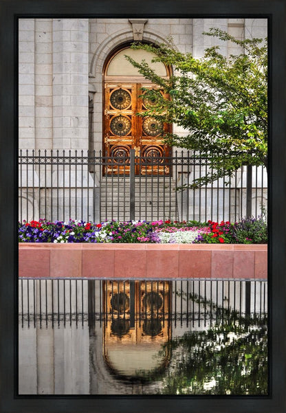 Salt Lake City Temple Doors Eternal Gallery Wrap