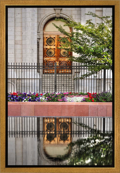 Salt Lake City Temple Doors Eternal Gallery Wrap
