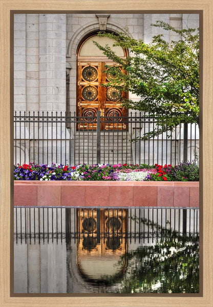 Salt Lake City Temple Doors Eternal Gallery Wrap
