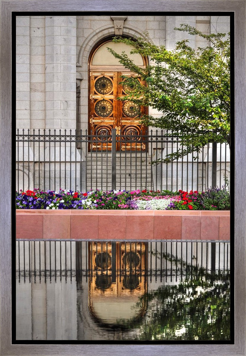 Salt Lake City Temple Doors Eternal Gallery Wrap