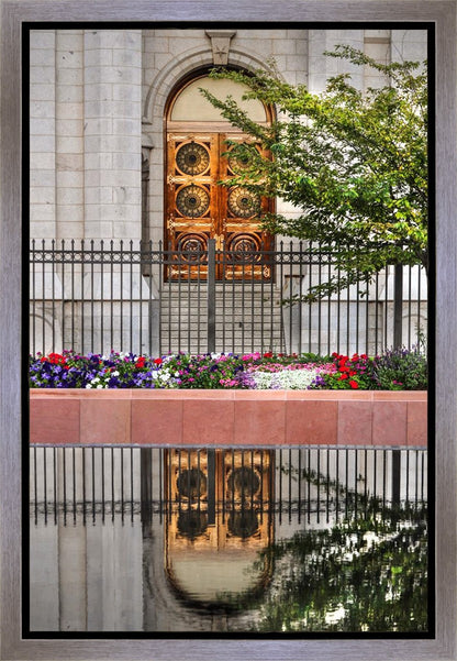 Salt Lake City Temple Doors Eternal Gallery Wrap