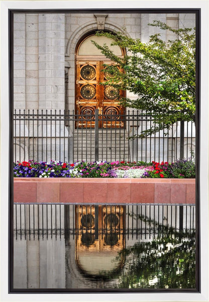 Salt Lake City Temple Doors Eternal Gallery Wrap