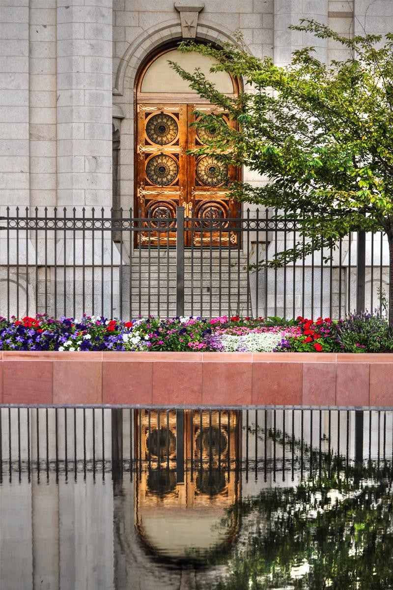 Salt Lake City Temple Doors Eternal Gallery Wrap