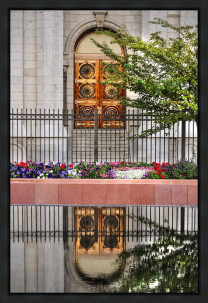 Salt Lake City Temple Doors Eternal Gallery Wrap