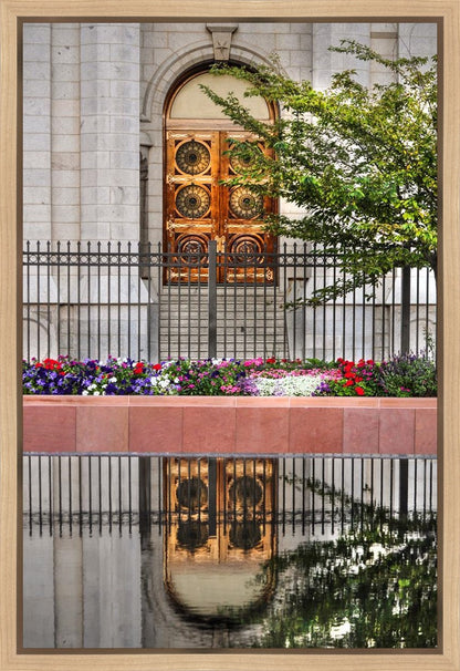 Salt Lake City Temple Doors Eternal Gallery Wrap