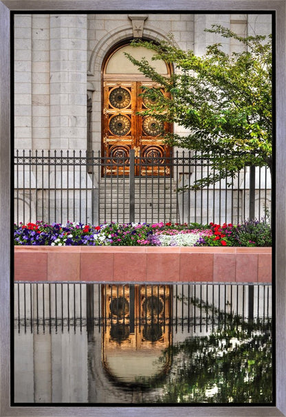 Salt Lake City Temple Doors Eternal Gallery Wrap