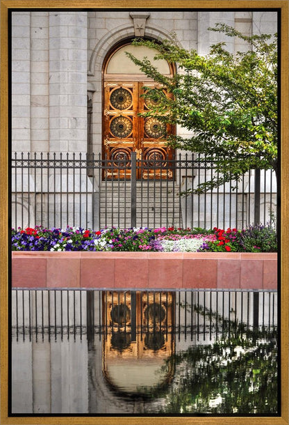 Salt Lake City Temple Doors Eternal Gallery Wrap