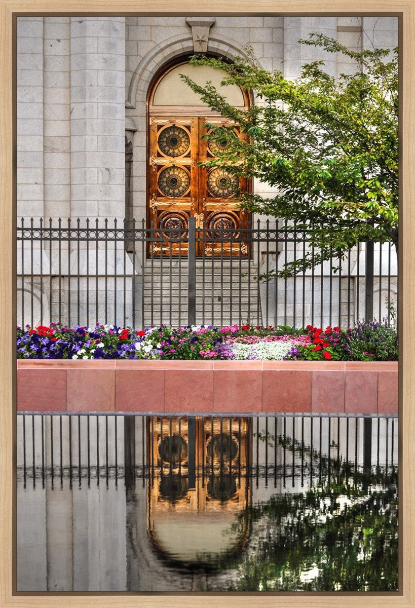 Salt Lake City Temple Doors Eternal Gallery Wrap