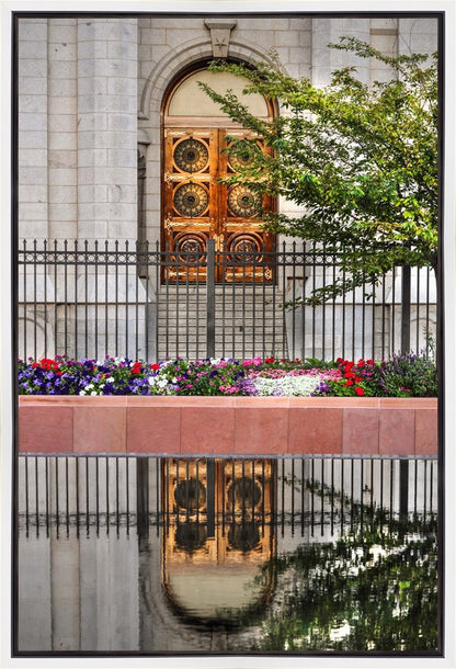 Salt Lake City Temple Doors Eternal Gallery Wrap