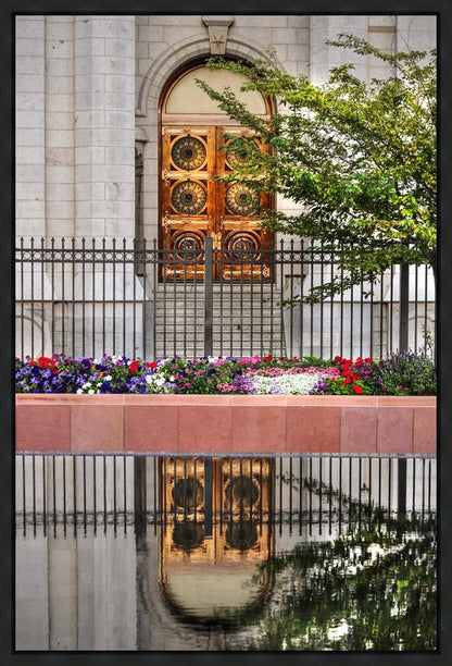 Salt Lake City Temple Doors Eternal Gallery Wrap