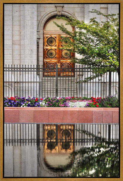 Salt Lake City Temple Doors Eternal Gallery Wrap