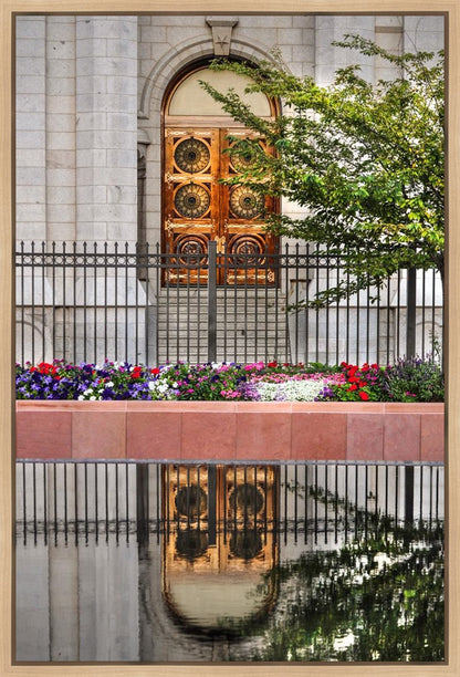 Salt Lake City Temple Doors Eternal Gallery Wrap
