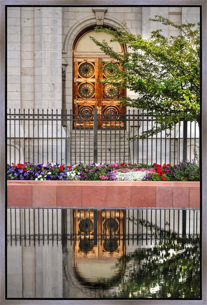 Salt Lake City Temple Doors Eternal Gallery Wrap