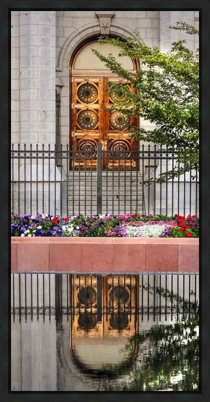 Salt Lake City Temple Doors Eternal Gallery Wrap