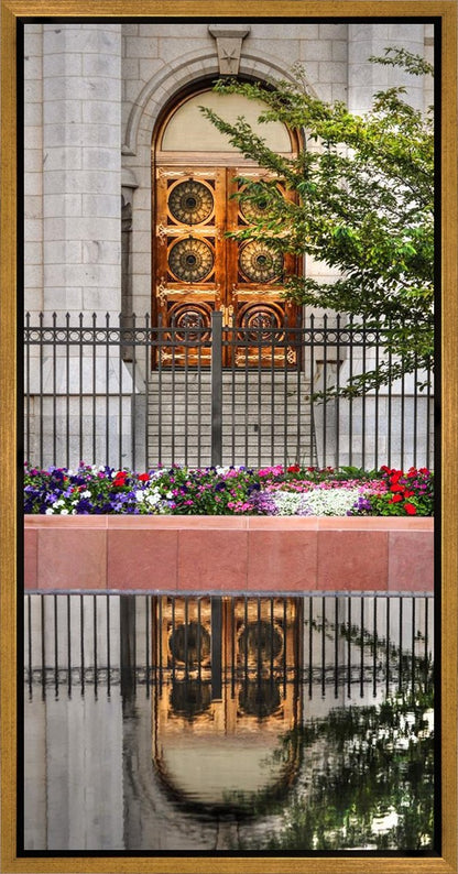Salt Lake City Temple Doors Eternal Gallery Wrap