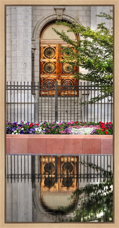 Salt Lake City Temple Doors Eternal Gallery Wrap