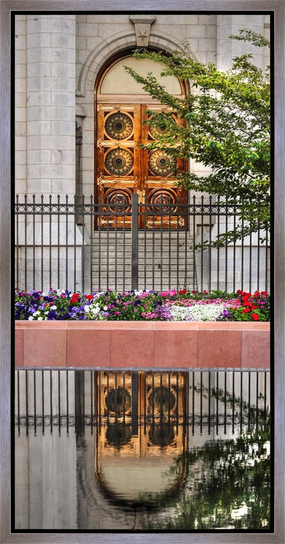 Salt Lake City Temple Doors Eternal Gallery Wrap