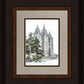 Salt Lake City Temple Evergreen Christmas