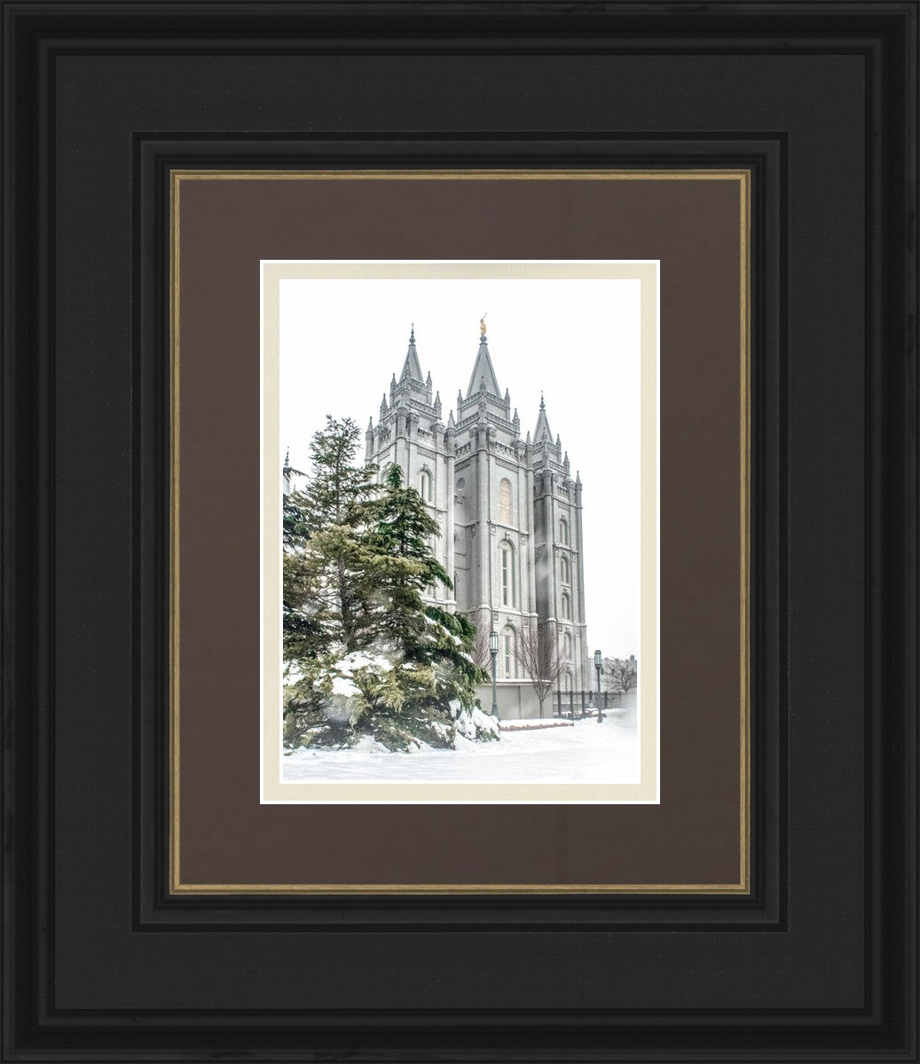Salt Lake City Temple Evergreen Christmas