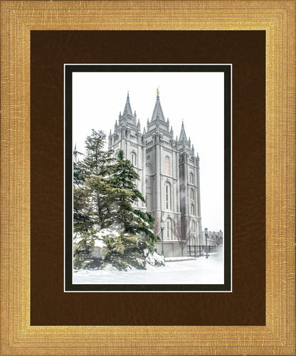Salt Lake City Temple Evergreen Christmas