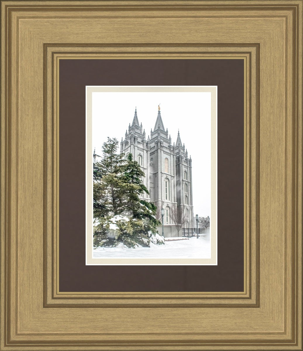 Salt Lake City Temple Evergreen Christmas