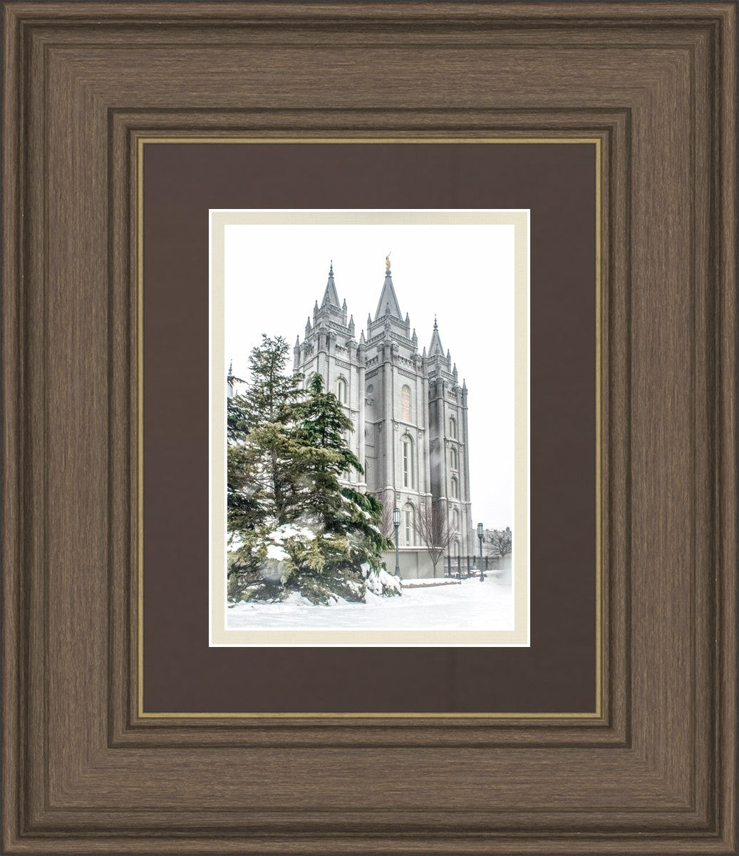 Salt Lake City Temple Evergreen Christmas