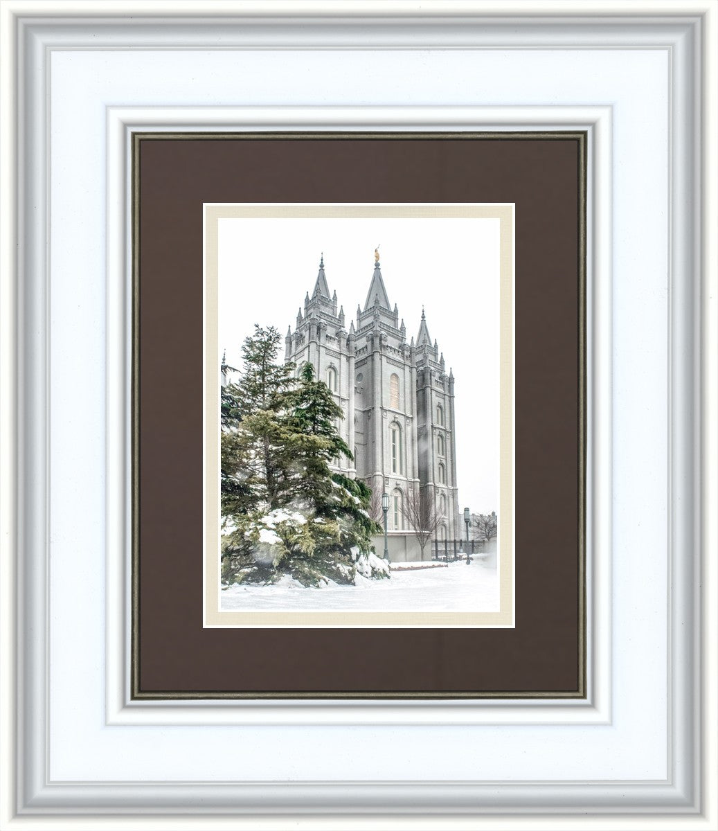 Salt Lake City Temple Evergreen Christmas