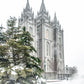 Salt Lake City Temple Evergreen Christmas