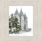 Salt Lake City Temple Evergreen Christmas