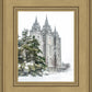 Salt Lake City Temple Evergreen Christmas