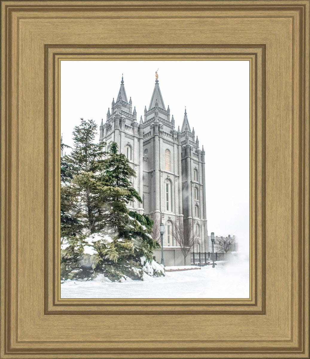 Salt Lake City Temple Evergreen Christmas