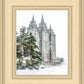 Salt Lake City Temple Evergreen Christmas