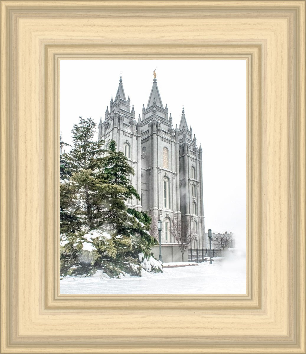 Salt Lake City Temple Evergreen Christmas