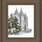 Salt Lake City Temple Evergreen Christmas