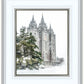 Salt Lake City Temple Evergreen Christmas