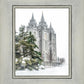 Salt Lake City Temple Evergreen Christmas